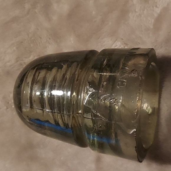 Vintage Canadian pacific ry Co Glass insulator 1885 - Picture 11 of 12